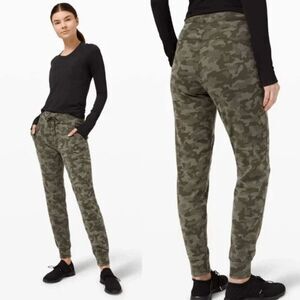 Lululemon Ready To High-Rise Jogger Womens Camo Dark Olive Green Size 8 #O